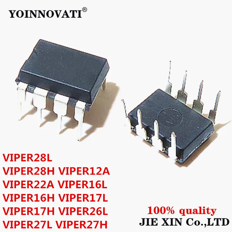 10Pcs New VIPER12A VIPER22A VIPER16L VIPER16H VIPER17L VIPER17H VIPER26L VIPER27L VIPER27H VIPER28L VIPER28H DIP-7 DIP-8 module