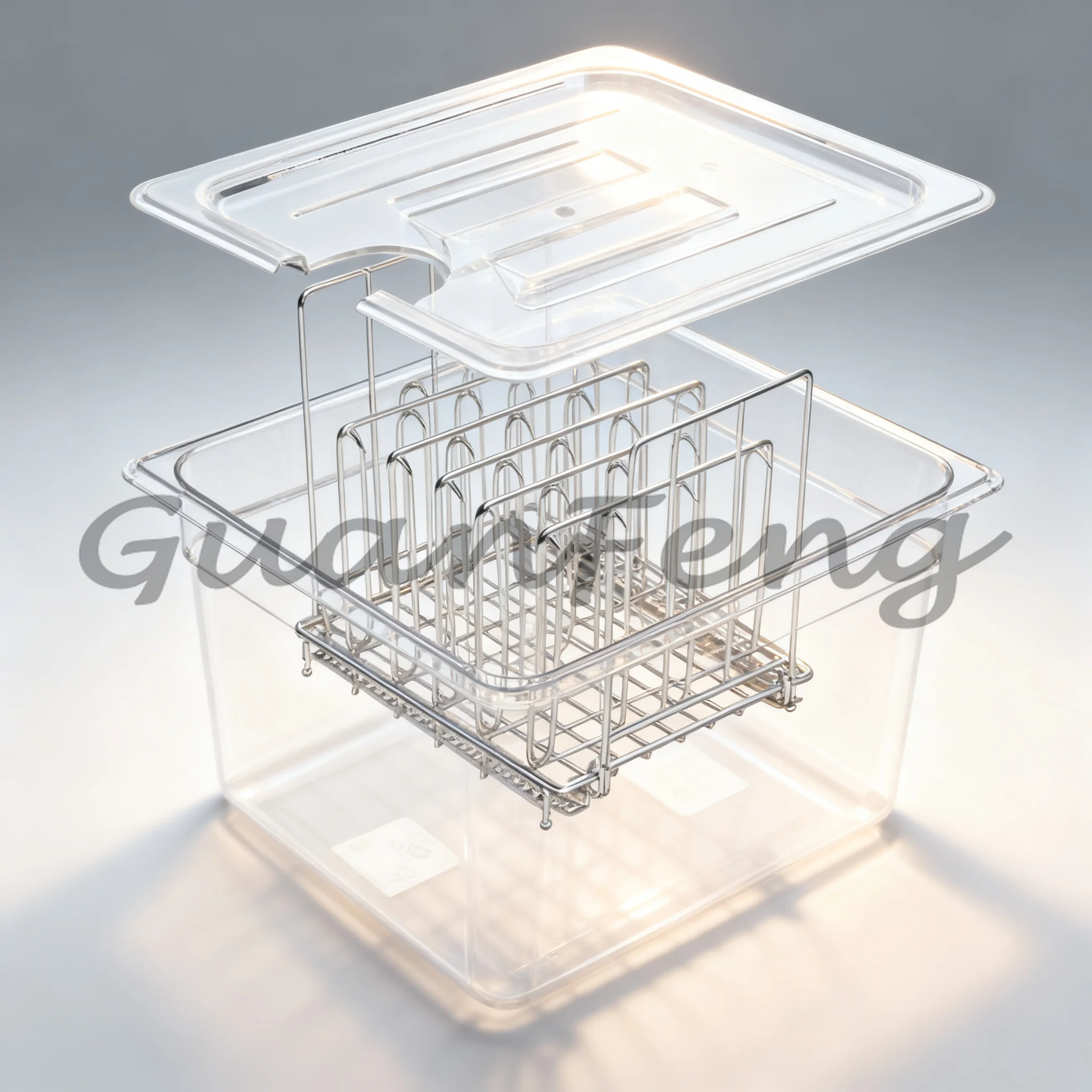 Stainless Steel Soup Cabinet with 11L Soup Pot Container, Detachable Separator, Immersion Cycle Separator
