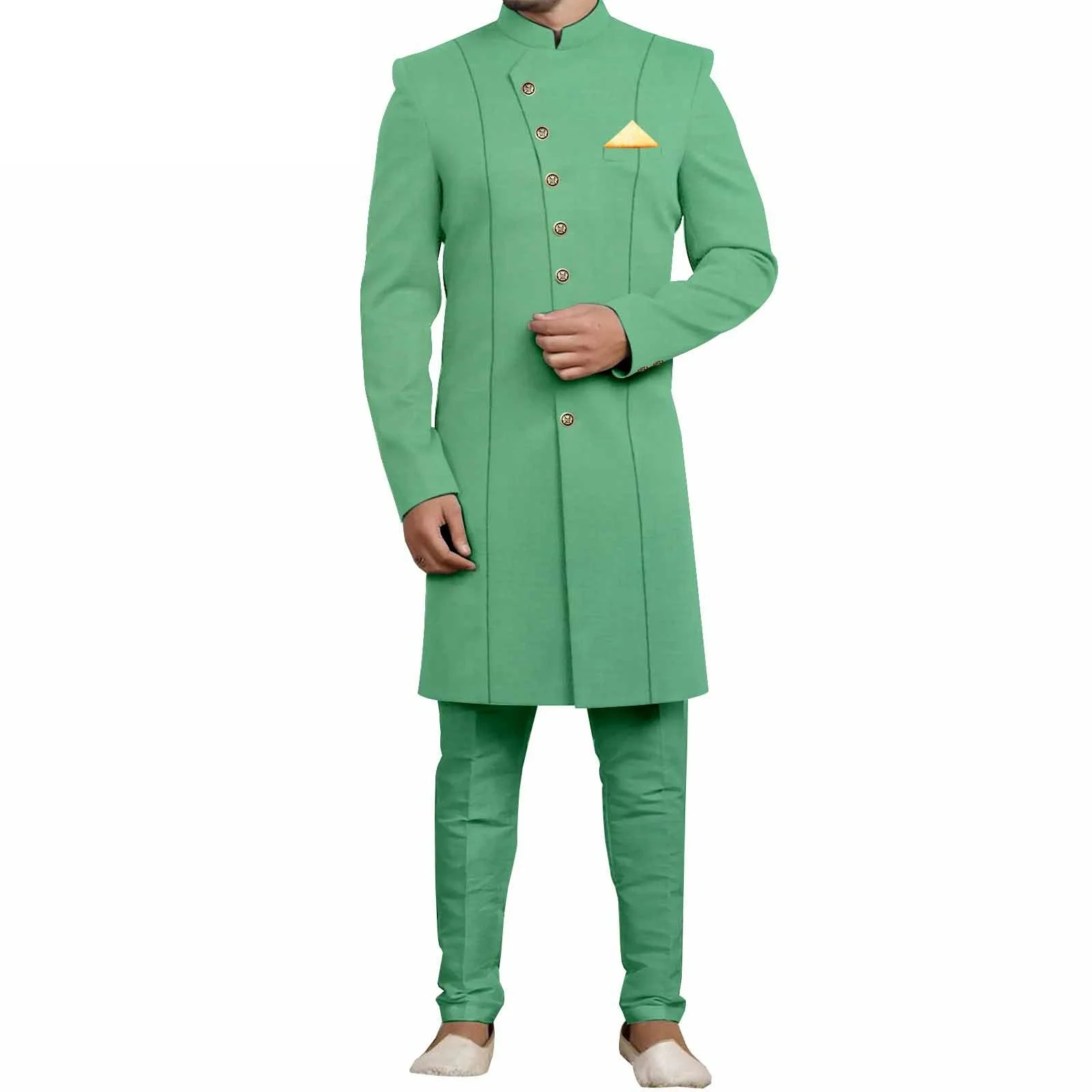 بدلة عمل رجالية بقصة ضيقة سترات وبنطلون واحد الصدر مكون من قطعتين ملابس أفريقية ملابس زفاف مسائية