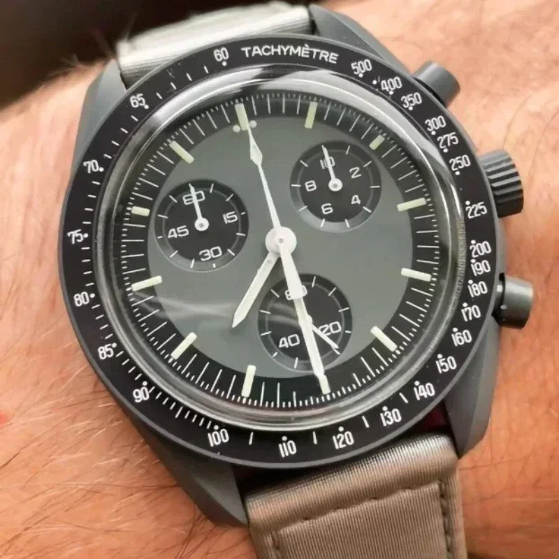 ساعة نسائية أصلية فاخرة متعددة الوظائف للأعمال كرونوغراف كوكب استكشاف ساعة رجالية كوكب AAA على مدار الساعة