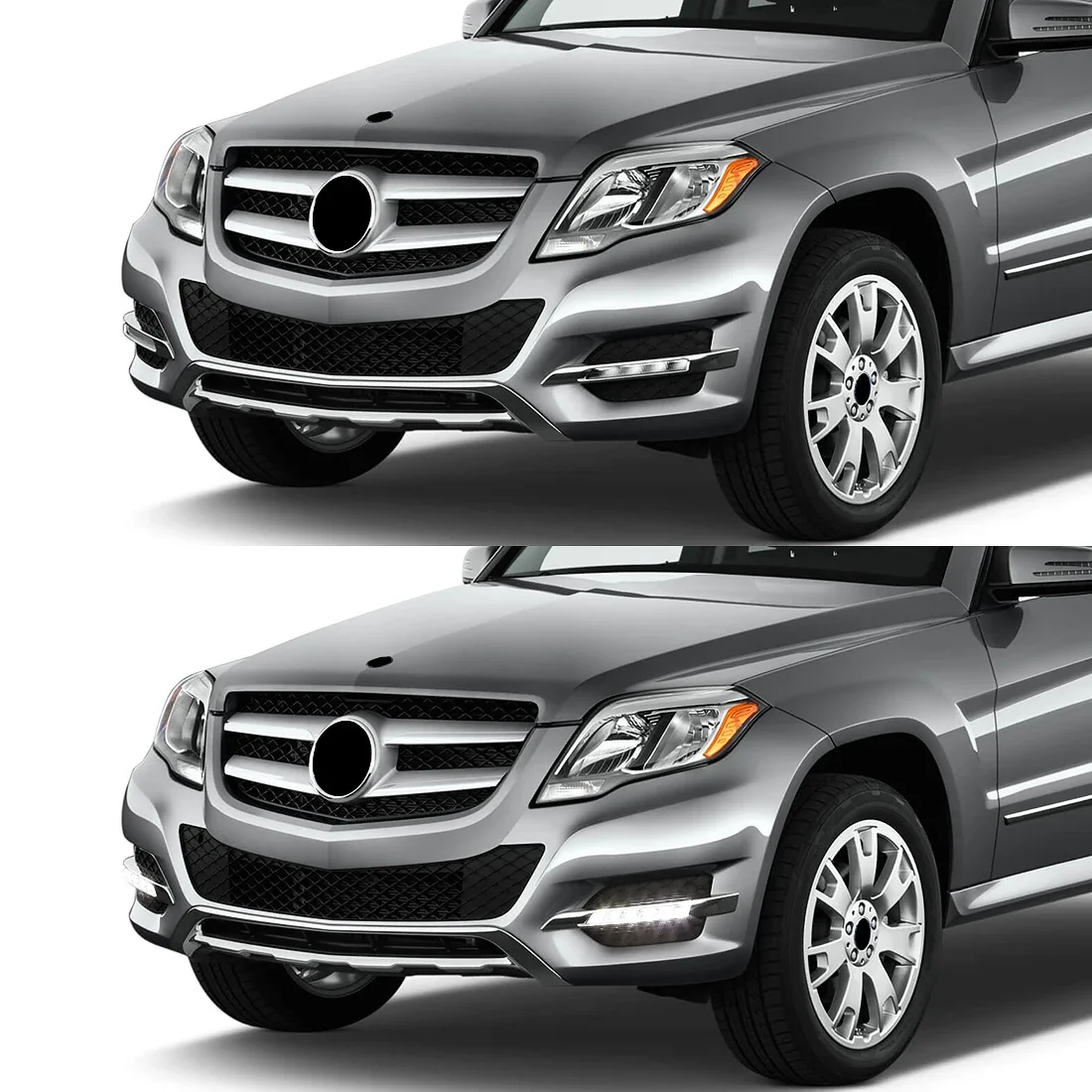 Daytime Running Lights For Mercedes Benz W164 X164 X204 ML350 ML450 GL450 GLK350 2009 - 2013 LED DRL OE: 1649060251 1649060151