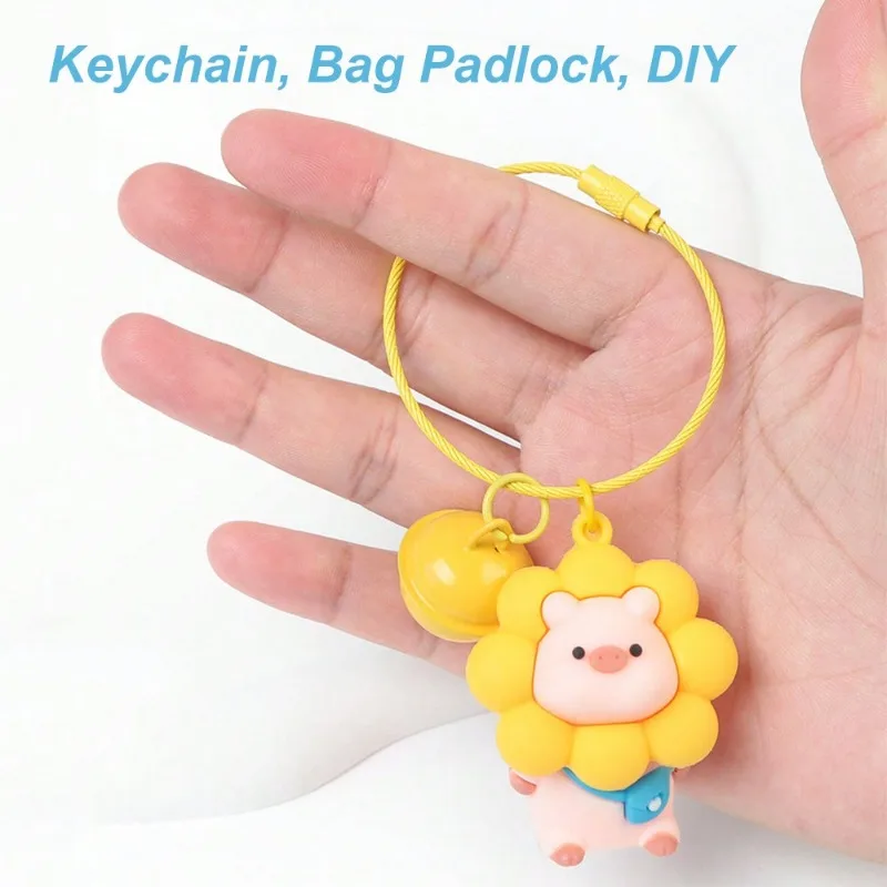 سلسلة مفاتيح مجدولة من الفولاذ المقاوم للصدأ للسفر ، خاتم علامة الأمتعة ، علامة حقيبة الظهر ، 10 صليب