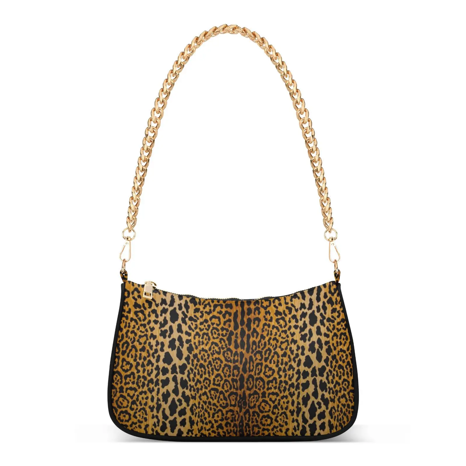 

Classic Women's Shoulder Bag Polyester Leopard Print Chain Handbag Fashion Females Underarm moneybag Shopping Bag New