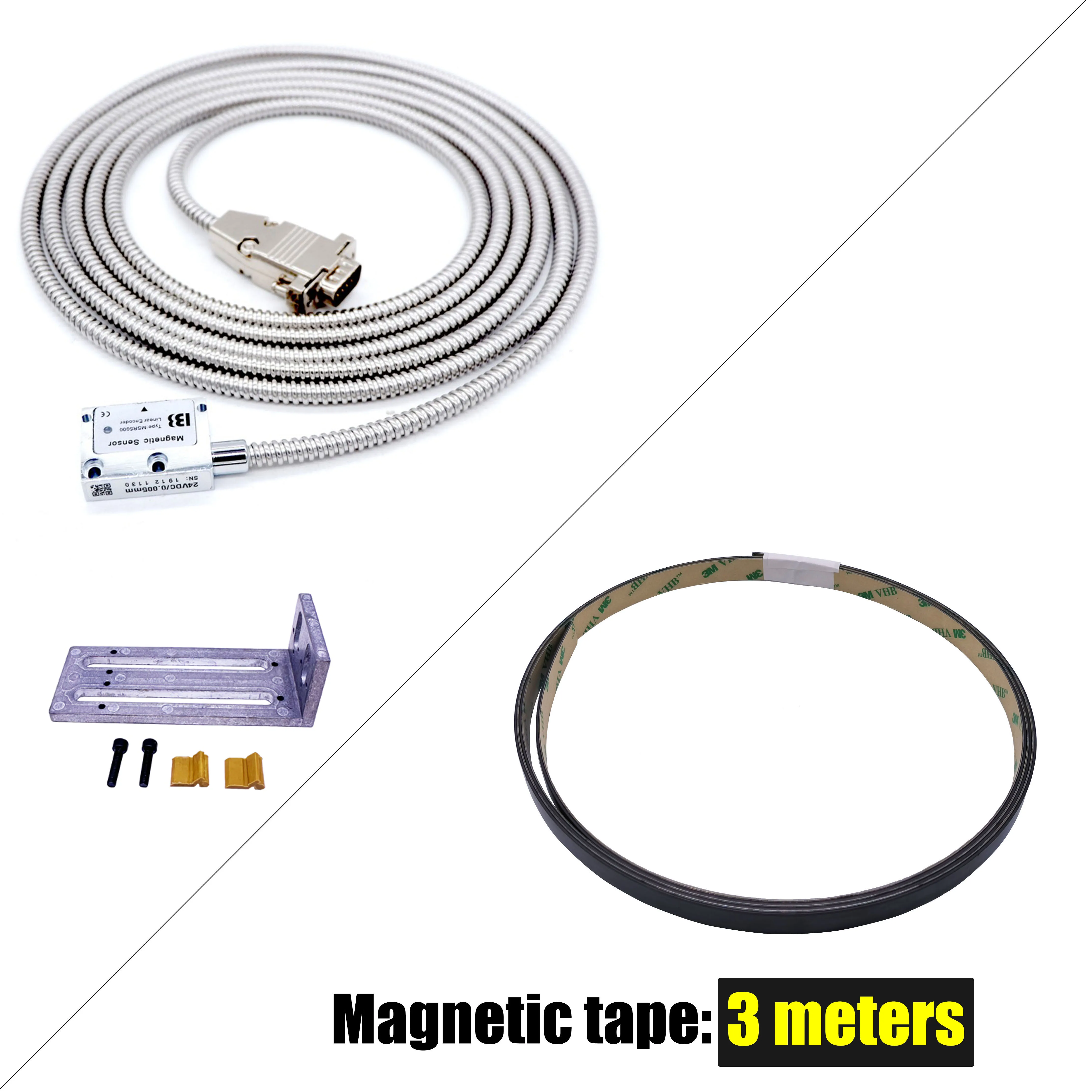 Hochpräziser Fräsdrehmaschinenschleifer DRO Magnetwaage 5V 0,005mm Magnetischer Lineargeber für SINO HYMSEANN Alle digitalen Anzeige