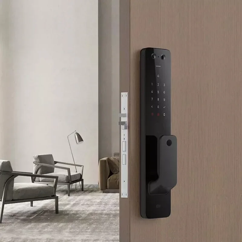 Automatic Smart Door Lock Pro Biometric Fingerprint NFC Bluetooth Security Unlock with Camera Work with Homekit & Mi Home