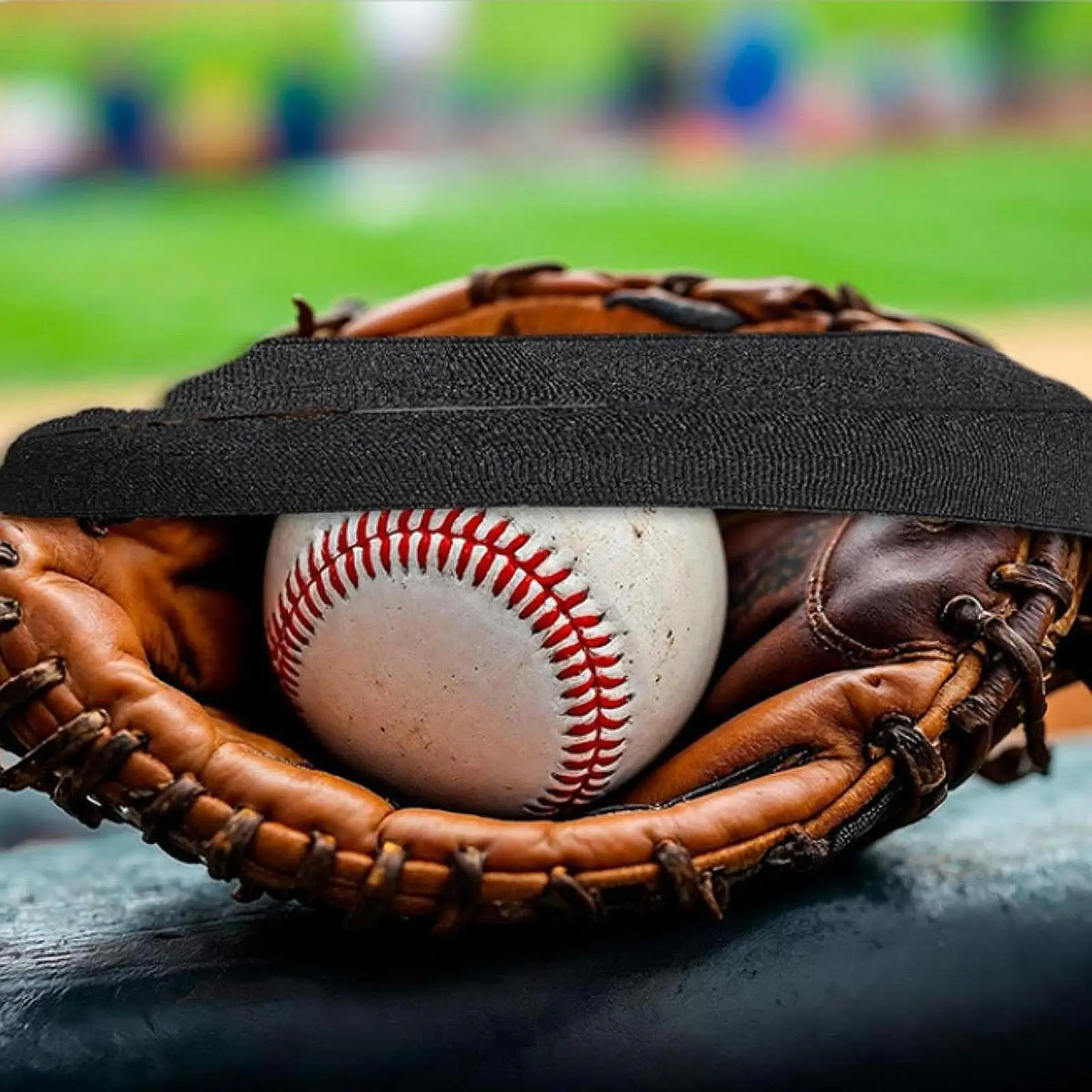 2Pcs Baseball Glove Strap,Adjustable Premium for Glove Shape Fit All Gloves Accessories Glove Wrap Band Baseball Glove Wrap