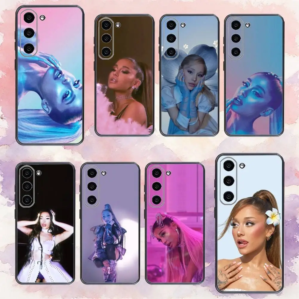 pop singer Ariana Grande -petal   Phone Case For Samsung Galaxy A73,A72,A71,A70,A53,A52,A51,Others Soft Black Cover