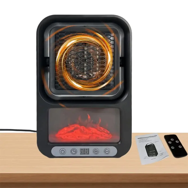 

Portable 800W Electric Heaters with Remote PTC Heater Room 800W Electric Heaters for Winter Home Bathroom Bedroom Living Room