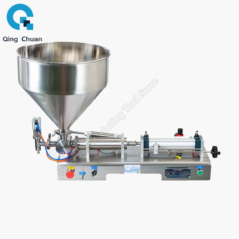 PBOBP Riempitrice per pasta Riempitrice a pistone Lozione Shampoo Crema Salsa al miele Burro di arachidi Pneumatico Auto Testa singola