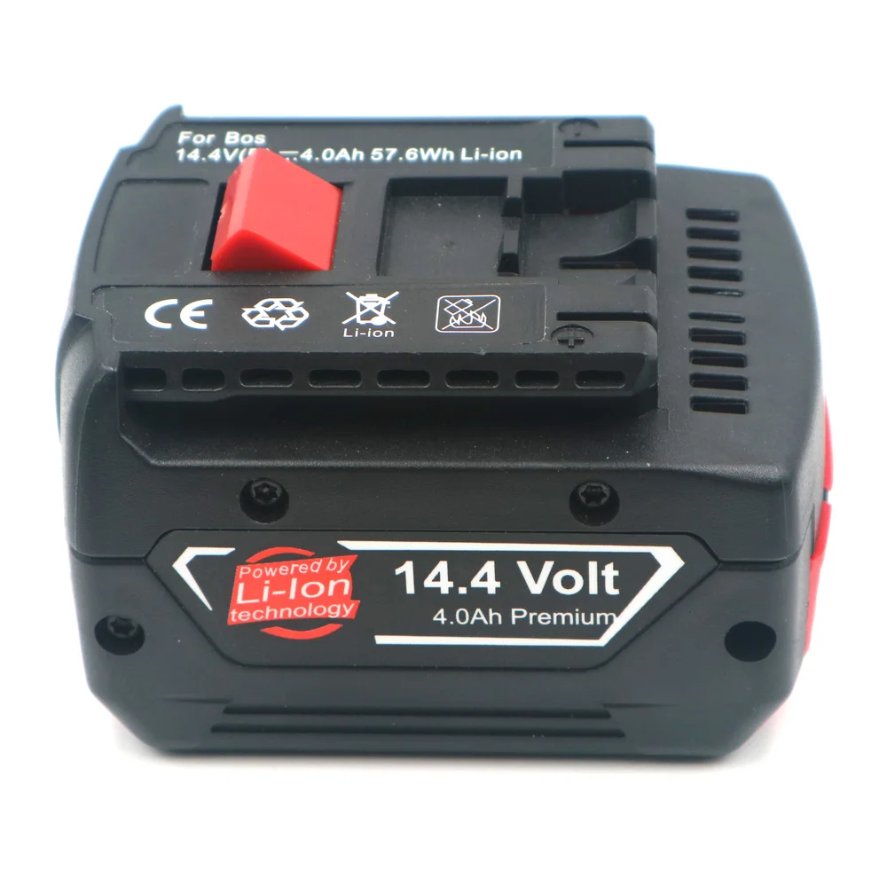 C&P For Bosch 14.4V Battery Pin 4.0AH 2PCS Replacement Battery DDB180-02 GDR 1080-LI GSR 1440-LI HDB180-02 PB360S GML50