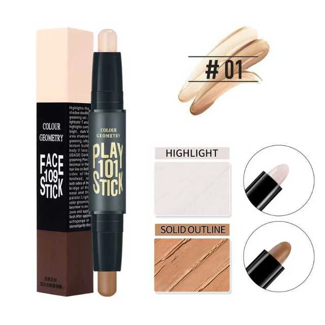 1 pz crema fondotinta Base trucco professionale di alta qualità per il contorno correttore viso per la bellezza Bronzer viso