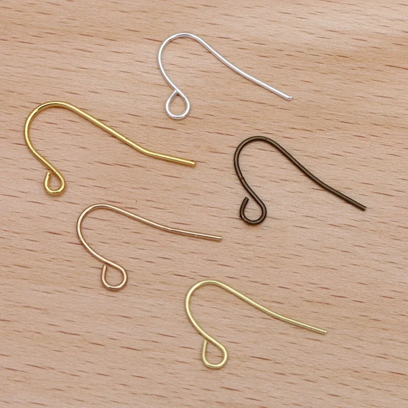 BoYuTe (500 Pieces/Lot) Metal Brass 10*15mm Small Ear Hook Earring Wires DIY Jewelry Findings Components