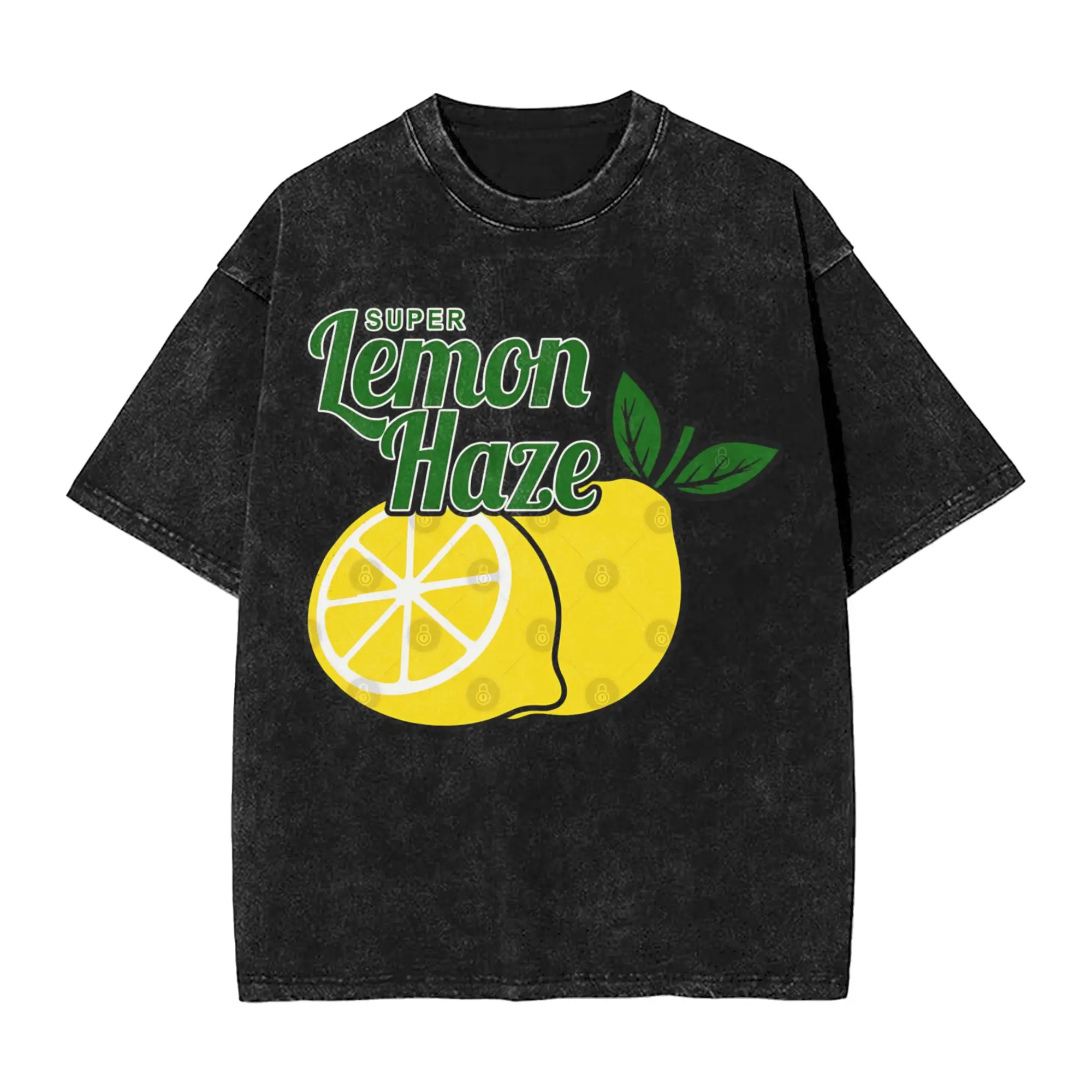 

Super Lemon Haze 40401409 Промытые футболки Уличная одежда Хип-хоп Повседневная футболка Футболки Мужчины Женщины с коротким рукавом Oversize