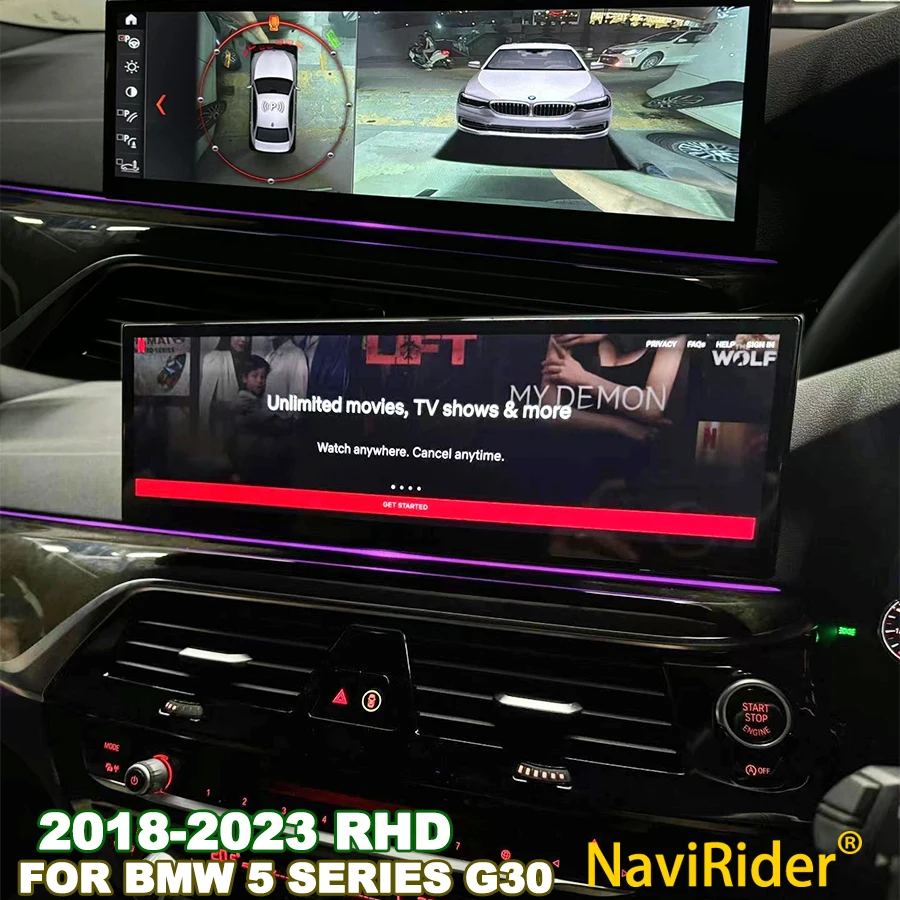 14,9 "Autoradio Android Auto Für BMW 5er G30 EVO RHD 2018-2023 Multimedia Video Player GPS Navigation drahtlose Carplay WIFI