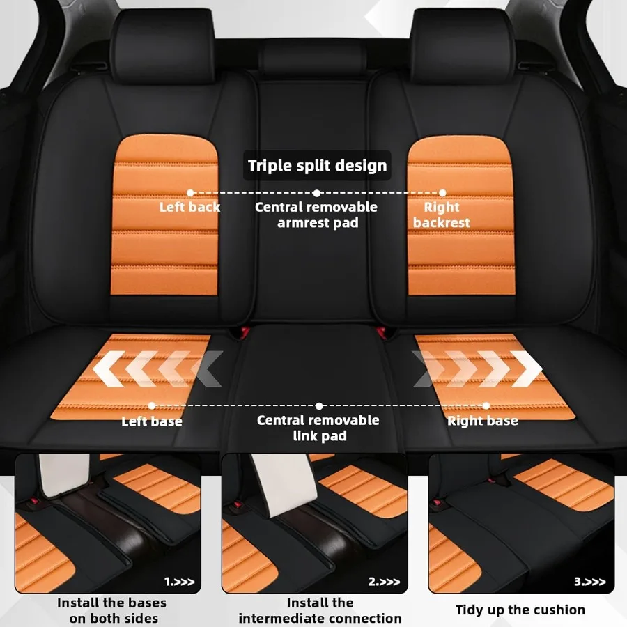 غطاء مقعد السيارة مناسب لسيارة Jeep Renegade 20152023 وسادة هوائية متوافقة غير قابلة للانزلاق غطاء مقعد مقاوم للماء للحماية الداخلية للمركبة P