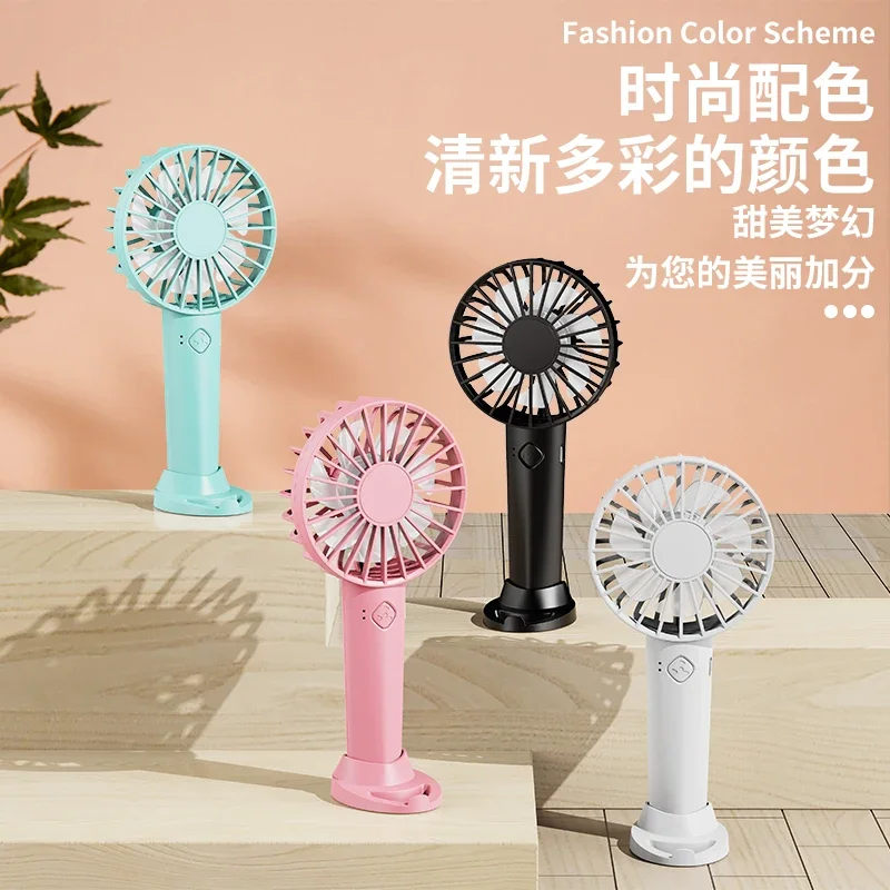 YOYOPIN USB Mini Strong Wind Handheld Fan Portable and Quiet Rechargeable Hand Fan for Student Office Small Pocket Cooling Fans