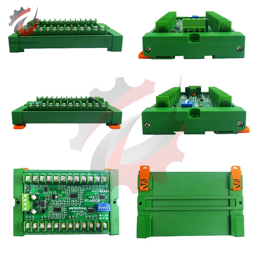 8ch DC 8-30V PT100 RTD RS485 Temperature Sensor Module Modbus Thermal Resistance Collector Heat Resistant Temperature Detector