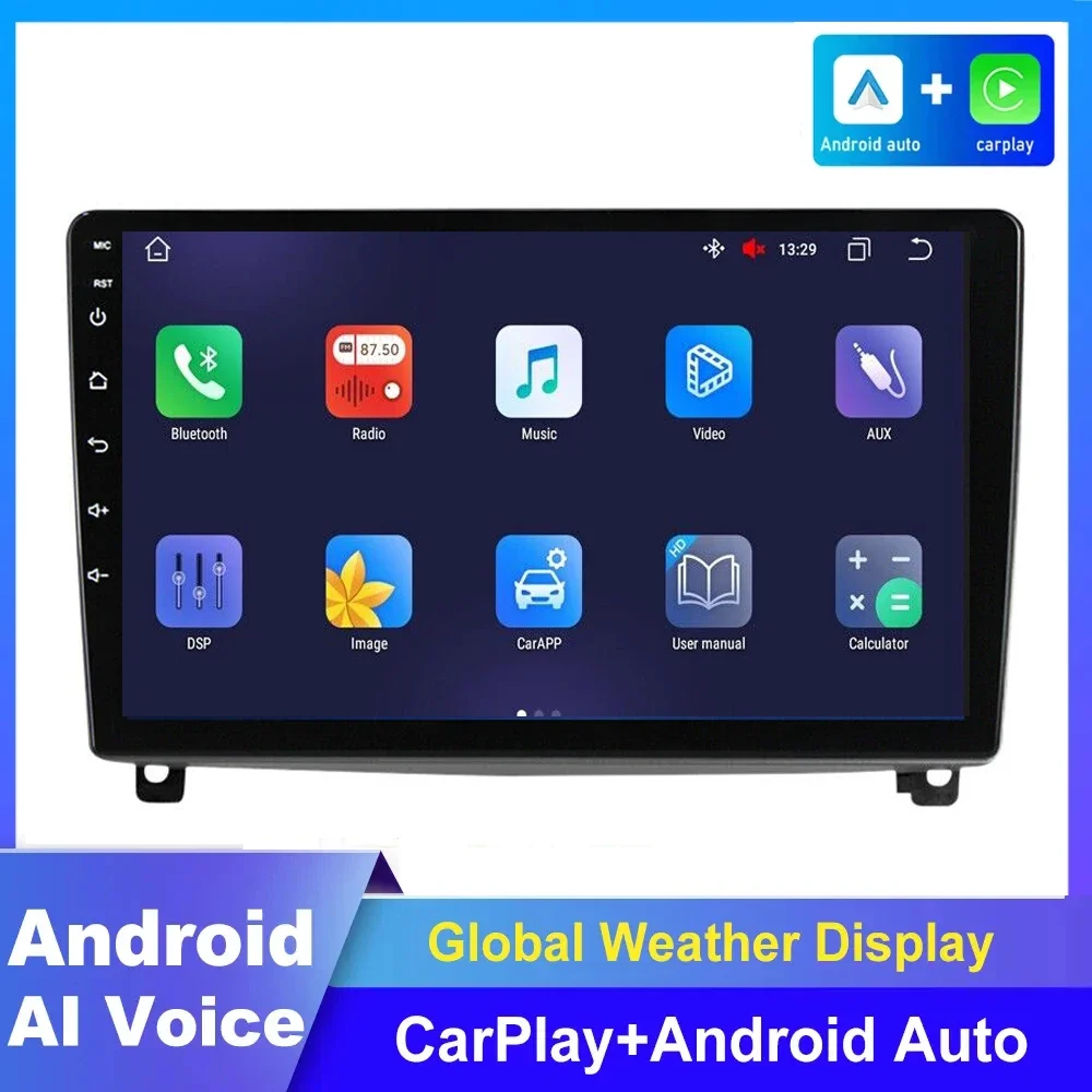 

9"INCH Car Radio Video Multimedia Player Monitor For Peugeot 407 1 2004 - 2011 Android Auto Navigation GPS Touchscreen Autoradio