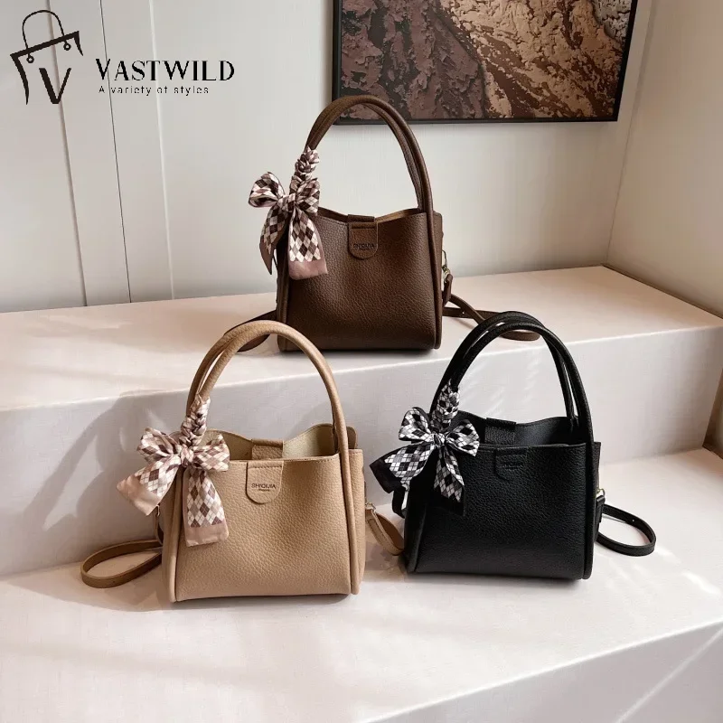 

Commuter Messenger Bag Fashion Women's Bag Trendy Shoulder Bag Women Handbag Crossbody Versatile PU Leather Bucket Bag
