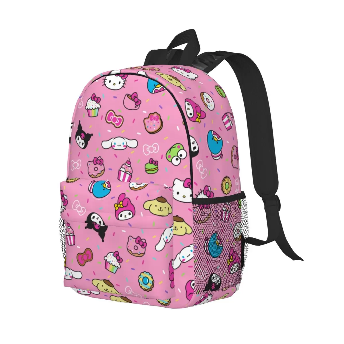 Sanrio Hello Kitty New Fashion High Capacity Waterproof College Backpack Trendy Laptop Travel Book Bag 15inch