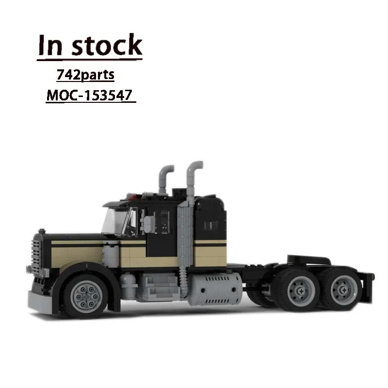 

MOC-153547 Black New Truck Tail Assembly Stitching Building Block Model MOC Creative Boy Kids Birthday Building Block Toy