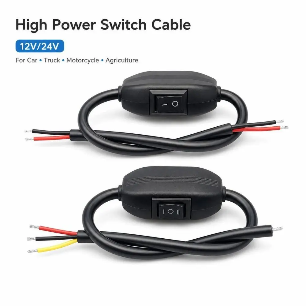 Portable 12V-80V Inline Cord Switch Wire On Both Ends DIY On Off Switch Prewired Lamp Switch Automotive
