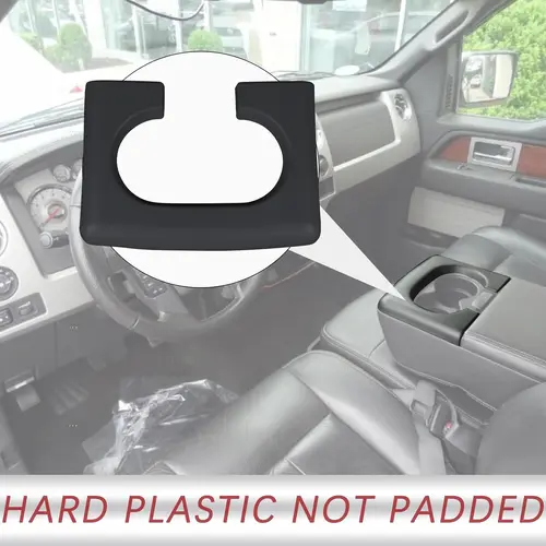 Portavasos para consola central, almohadilla de reposabrazos de repuesto para Ford F150 2004-2014, accesorios para camiones, embellecedor de cubierta de tapa de consola central