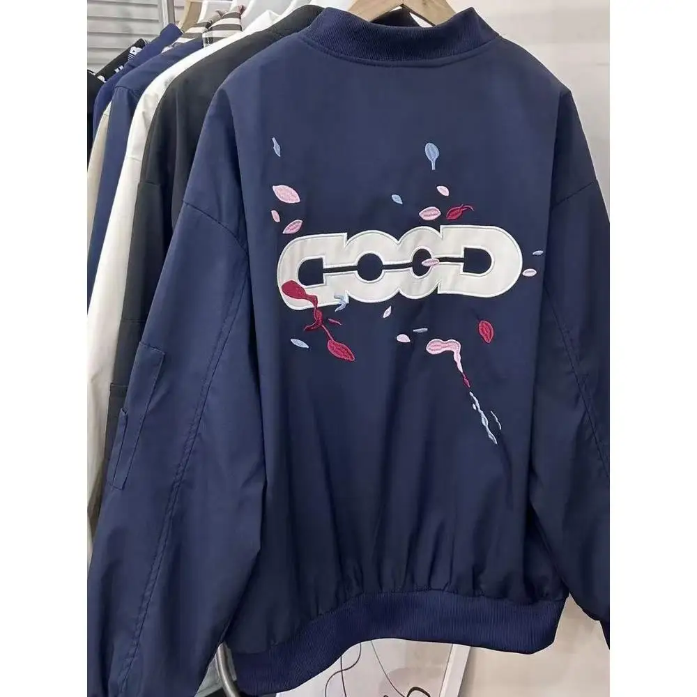 

Легкая бейсбольная одежда Jaet с вышивкой, свободная посадка, модная верхняя одежда для мужчин и женщин в американском стиле