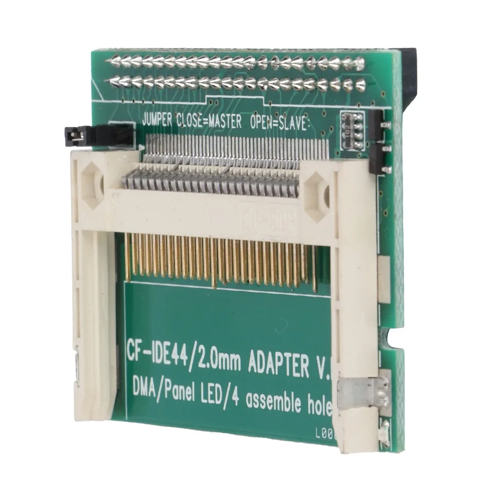 

Практичный 2,5-дюймовый адаптер CF Card 44 Pin Green CF to IDE, конвертер CF в IDE, угловой IDE-адаптер для Linux, DOS, Windows