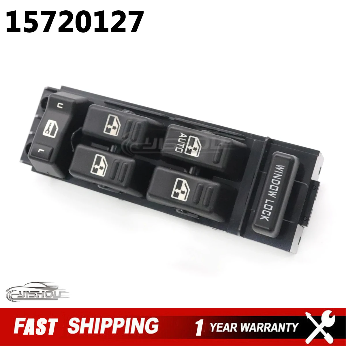 Electric Power Window Master Control Switch Button 15720127 for Silverado 1500 2500 3500 Sierra 1500 2000-2002 15062650