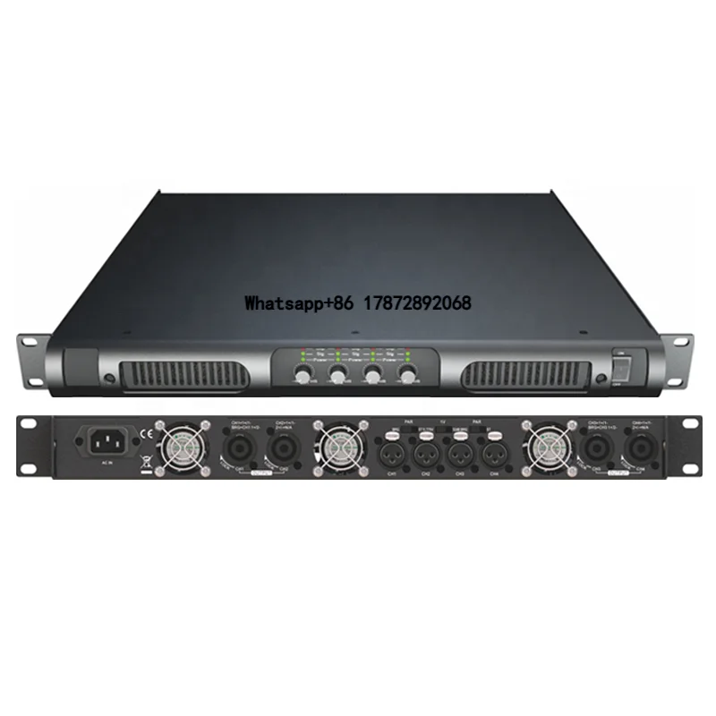 

4-channel Audio Power Amplifier Karaoke Stage Audio Speaker System Power Amplifier