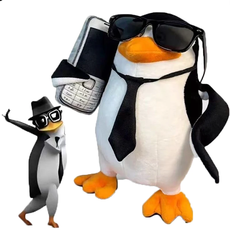 

25cm Funny penguin Plush Toys Soft Cartoon Anime Plushie Figure Stuffed Doll Fan Decoration Pillow Birthday Gifts