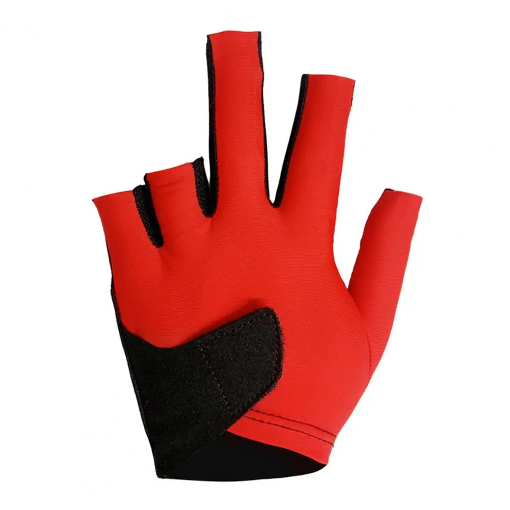 1Pc Biljart Handschoen Anti-slip Zweetabsorberend Ademend Mannen Vrouwen Linkerhand Snooker Cue Sport 5-vinger Handschoen Biljart Accessor