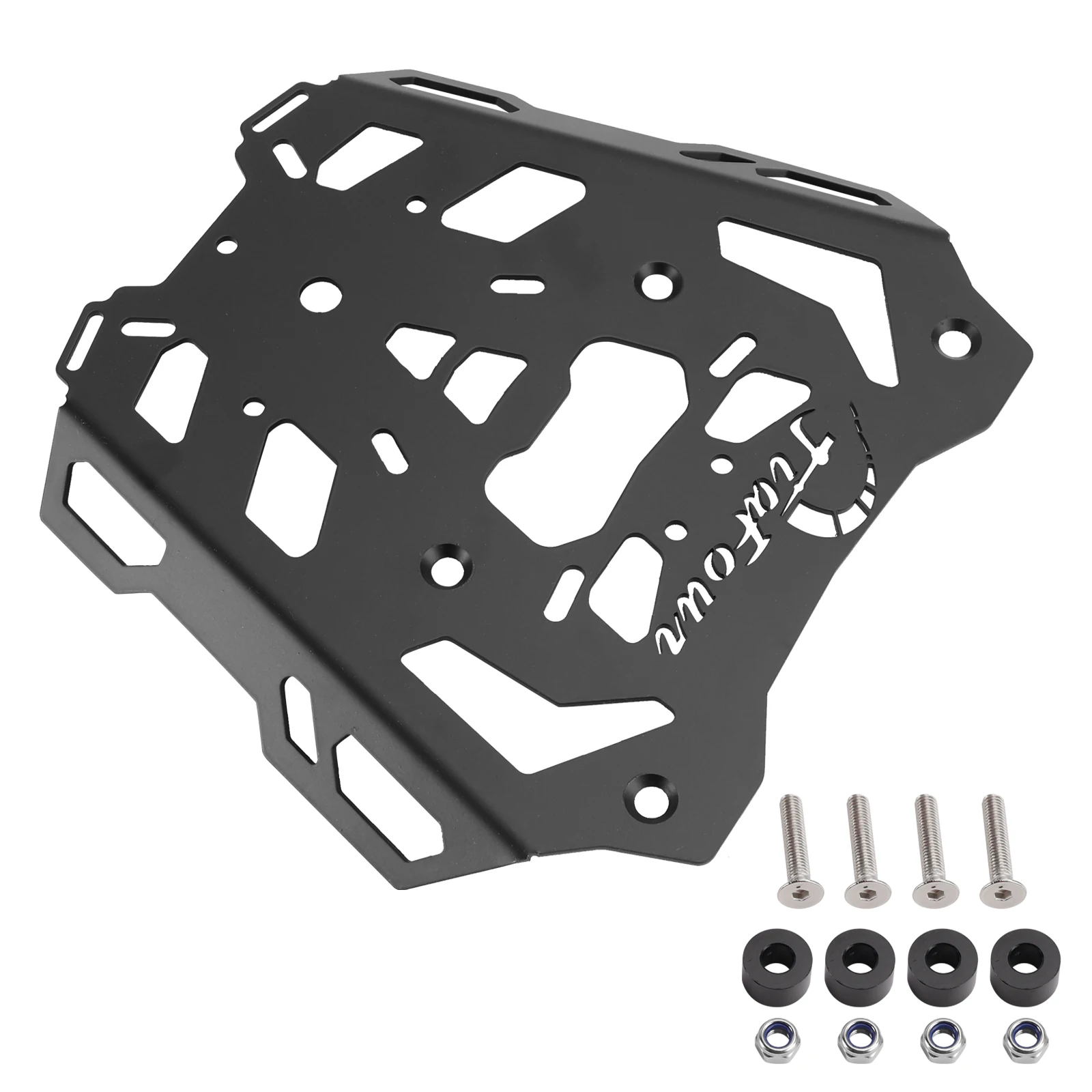 

Topteng BLACK REAR LUGGAGE CARRIER PLATE CARGO RACK FOR HONDA XL750 TRANSALP 2023 2024