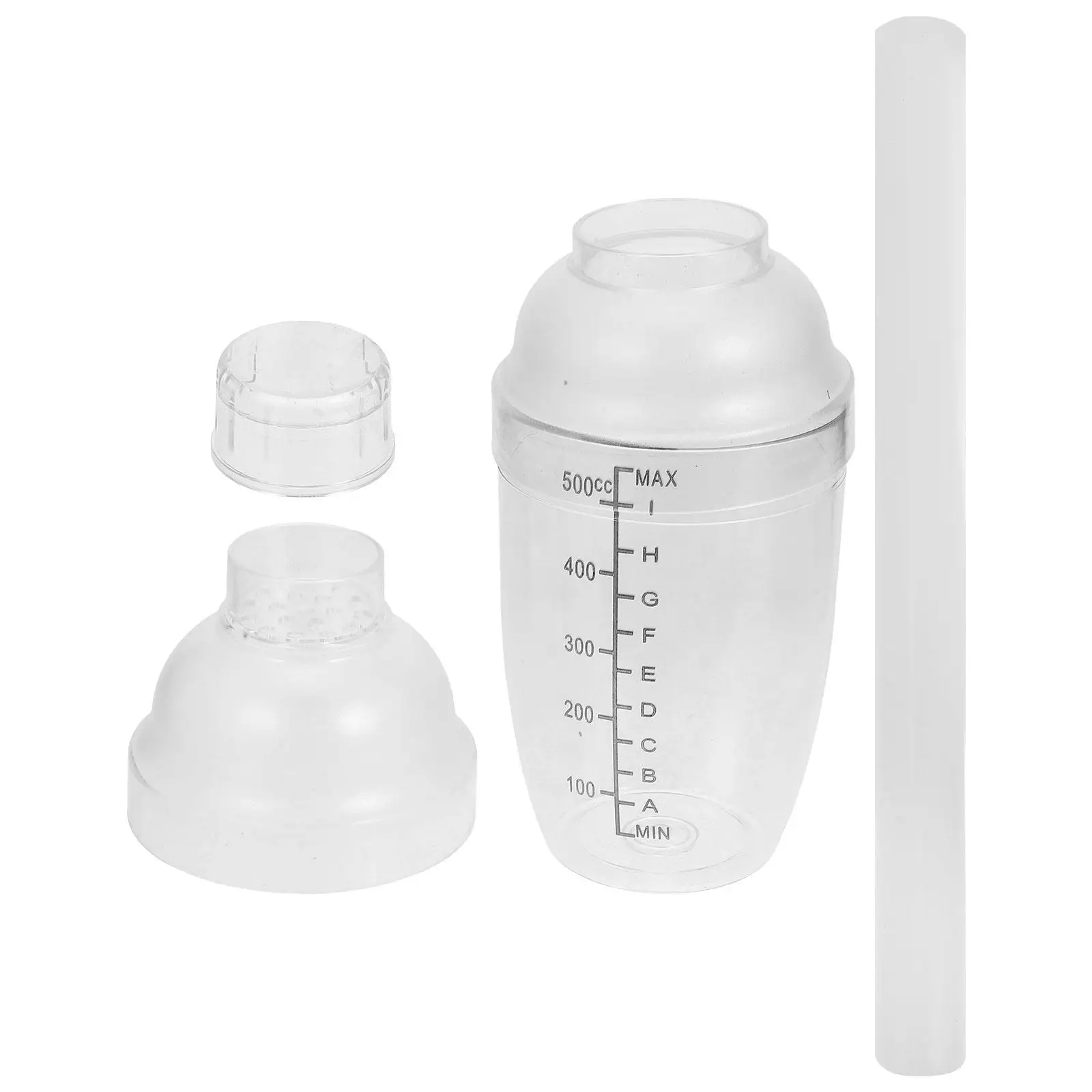 

Lemon Tea Tool Set 500ml Shaker Cup Bartending Espresso Coffee Mixer Transparent Travel Shakers Kitchen Bar Supplies Matcha Ice