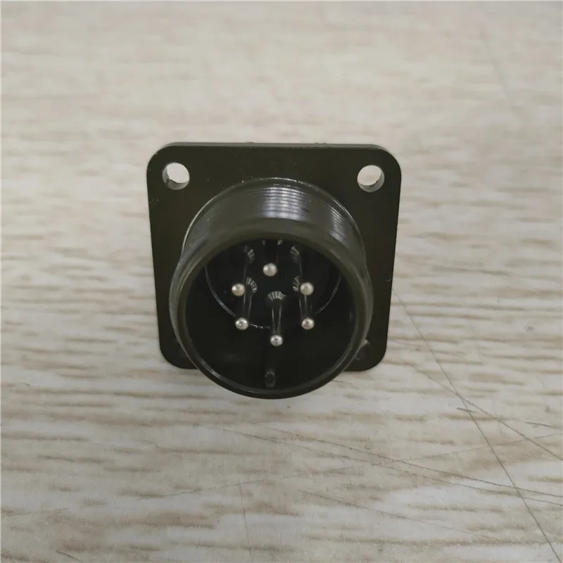 Placa de conexión con conector de aviación de 6 pines, impermeable, MS3102A14S-6P, estándar militar 5015, Amphenol universal ITT