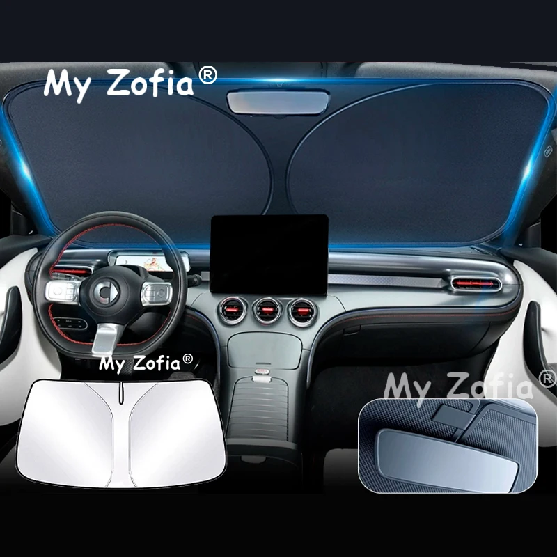 

For Smart #3 2024 2025 2026 Car Windshield Sunshade Cover Anti UV Protection Foldable Accessories