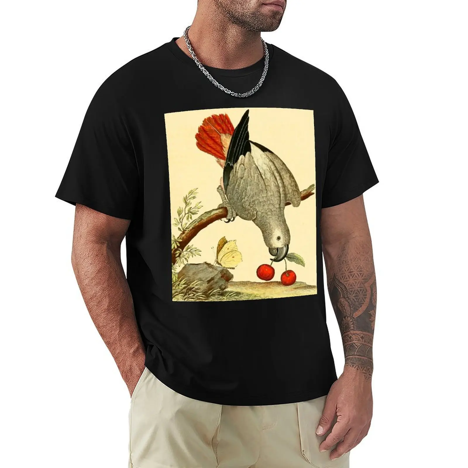 

African Grey Parrot T-Shirt blacks graphic t shirt vintage t shirts for men