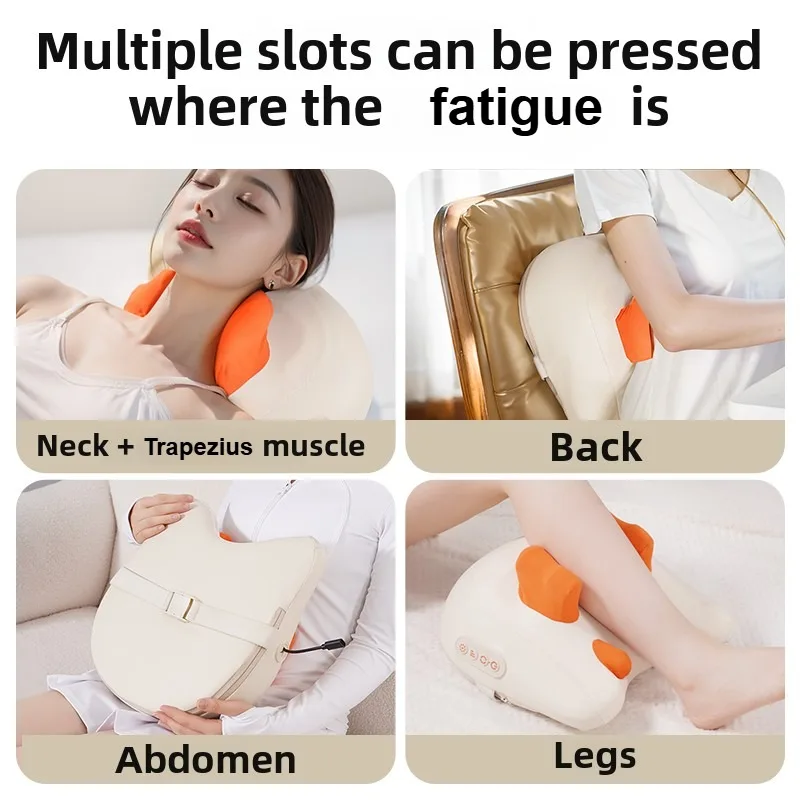 Portable Pillow Massager Lazy Person Leading Shoulder Professional Super Strong Neck Massage Wireless Warm Pillow Type Massa