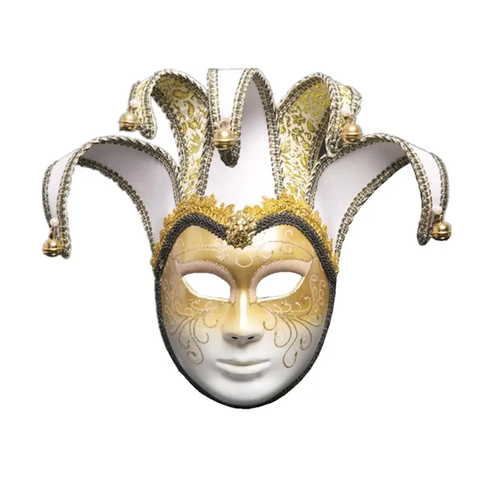 

Маскарадная маска в форме лица Джокера, полнолицевая маска для косплея, красочная, для модных показов, вечеринок, выпускных, свадеб