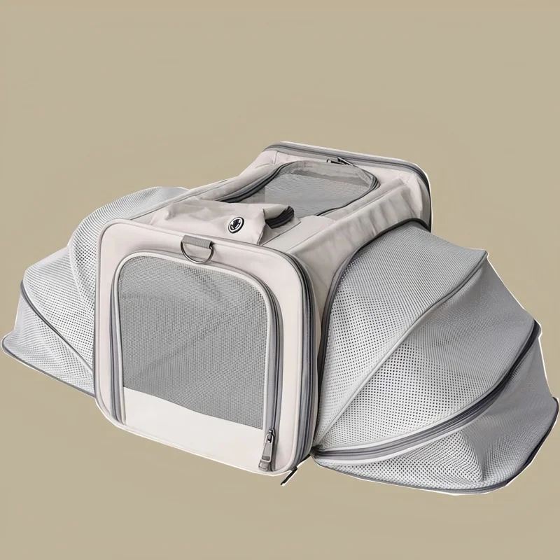 Portable Cat Expansion Bag, Summer Breathable Large Capacity Portable Crossbody Single Shoulder Pet Bag Cat Bag for Outdoor Use