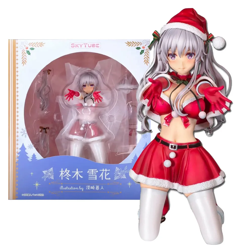 19CM Anime Hiiragi Snowflake Figure Flower Christmas Dress Up