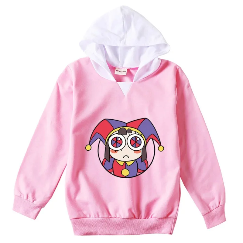 Fashion The Amazing Digital Circus Kids Cartoon Pomni Hoodie Children Long Sleeve Coats Girls Clothes Boys Pullovers Sweatshirts