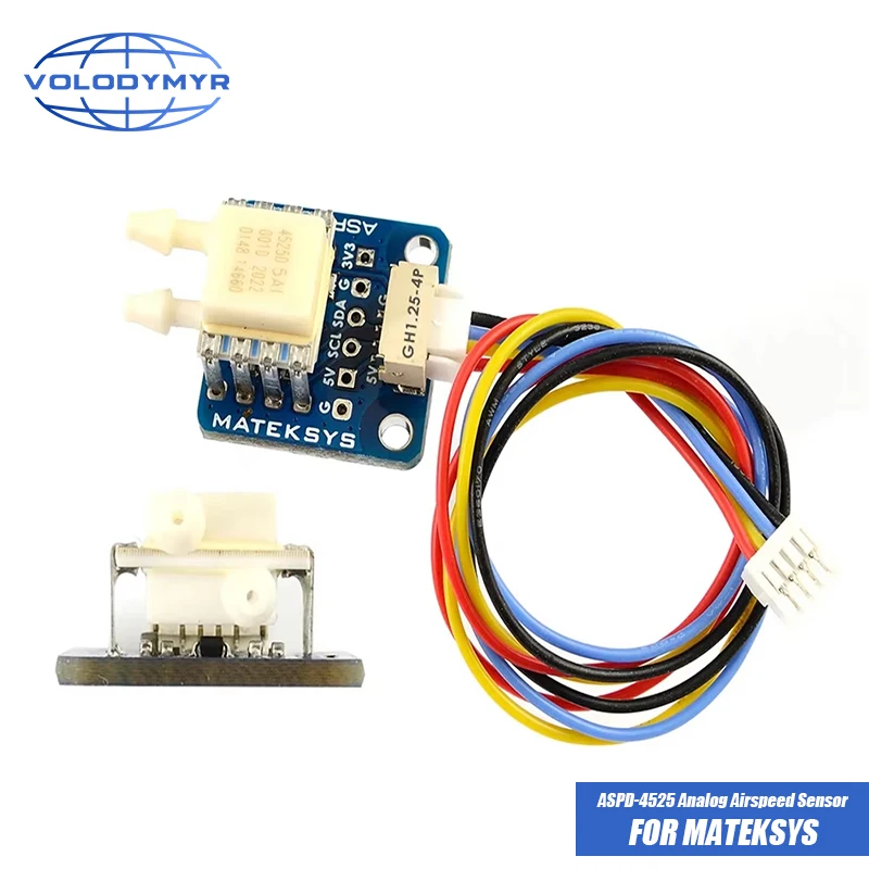 VOLODYMYR for Matek System Mateksys 4525 Analog Airspeed Sensor ASPD-4525 for RC FPV Racing Drone Frame F405 F722 F411 WING