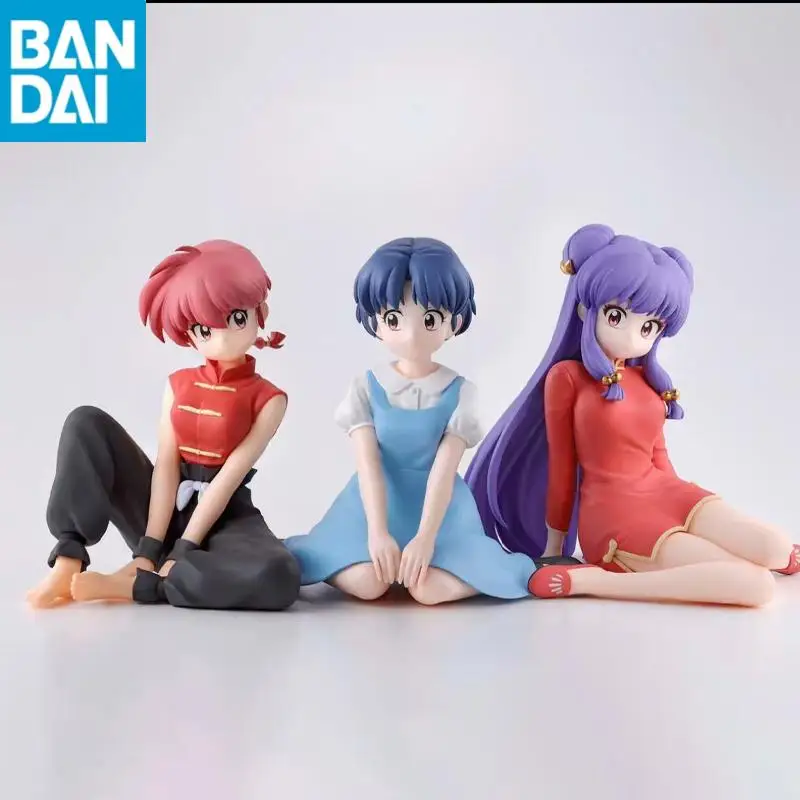 Original auf Lager BANDAI NAMCO Relax Time1/2 Ranma Shampoo Tendou Akane PVC 12 cm Anime Figur Modell Sitzhaltung Puppe Spielzeug Geschenk
