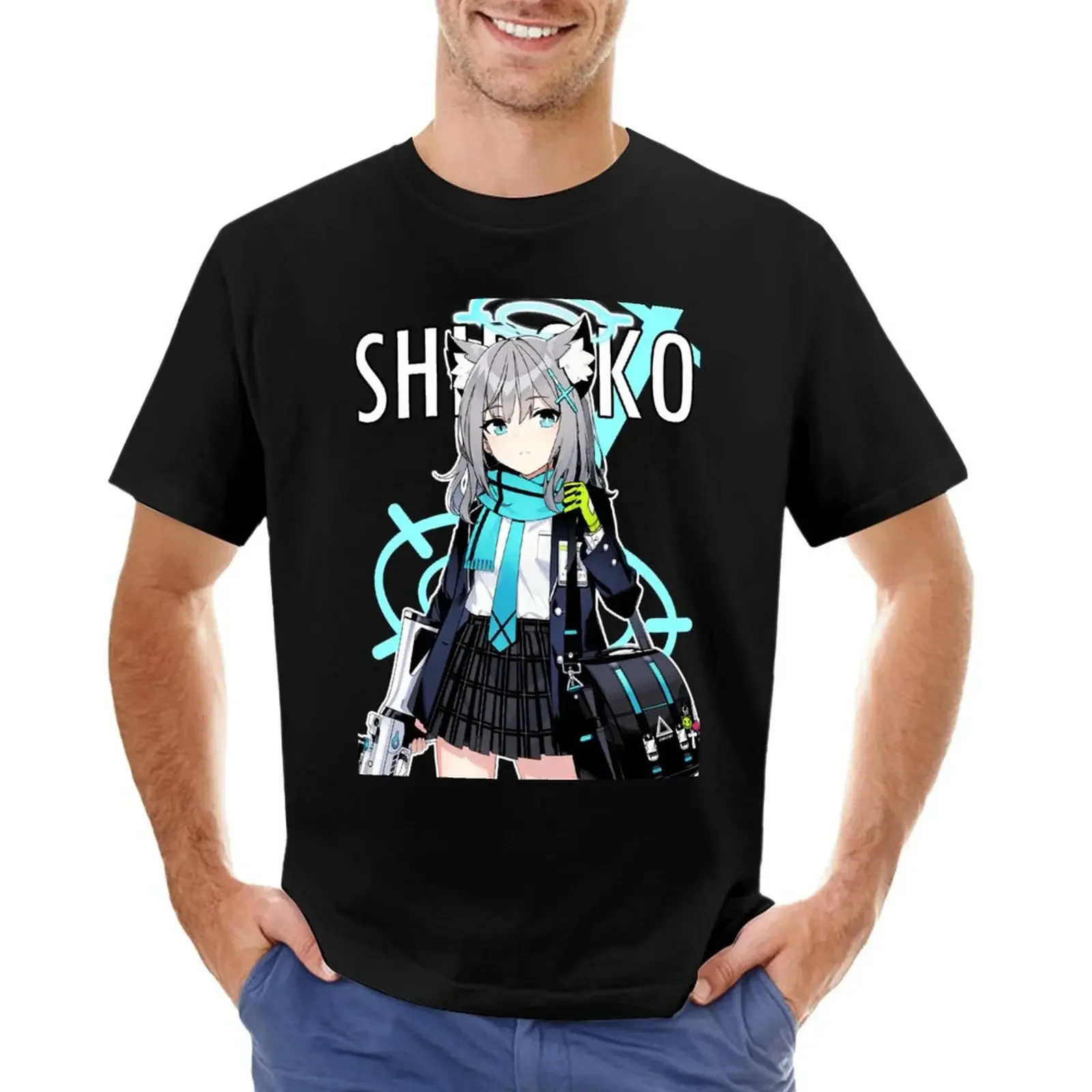 Shiroko blue archive Shirt Fan Shirt T-Shirt shirts graphic tees T-shirt for a boy funny t shirt mens t shirts