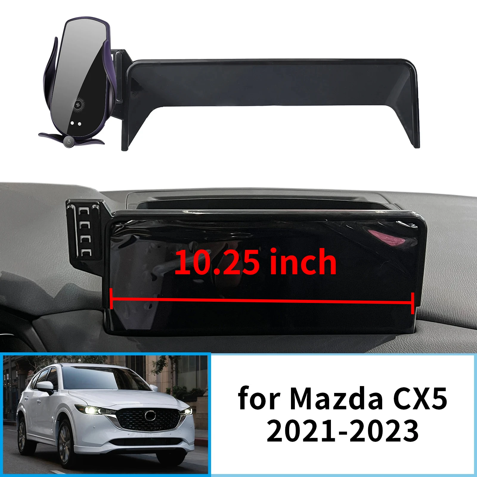 Auto-Handyhalterung für Mazda CX-5 2021-2023 CX5 KF 10,25 Zoll GPS-Halterung Navigationsständer Auto-Zubehör