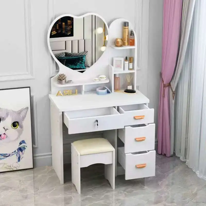 Internet celebrity dressing table bedroom mini small apartment princess modern simple makeup table  makeup cabinet