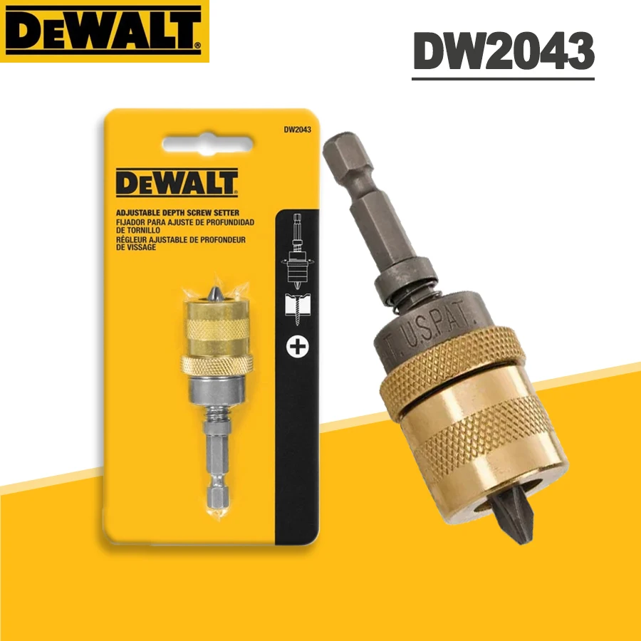 DEWALT 1/4in Hex Adjustable Depth Screw Setter Power Tool Accessories Phillips Bit DW2043