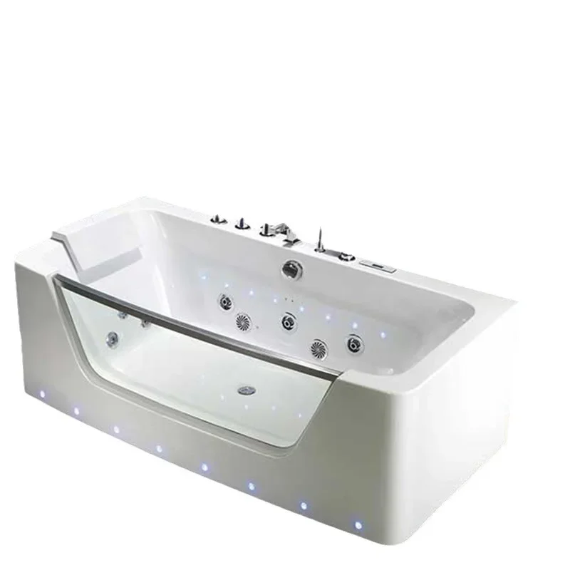 

Customized multi-functional size apartment acrylic home massage surf bathtub bath tub hotel minimalist light